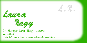laura nagy business card